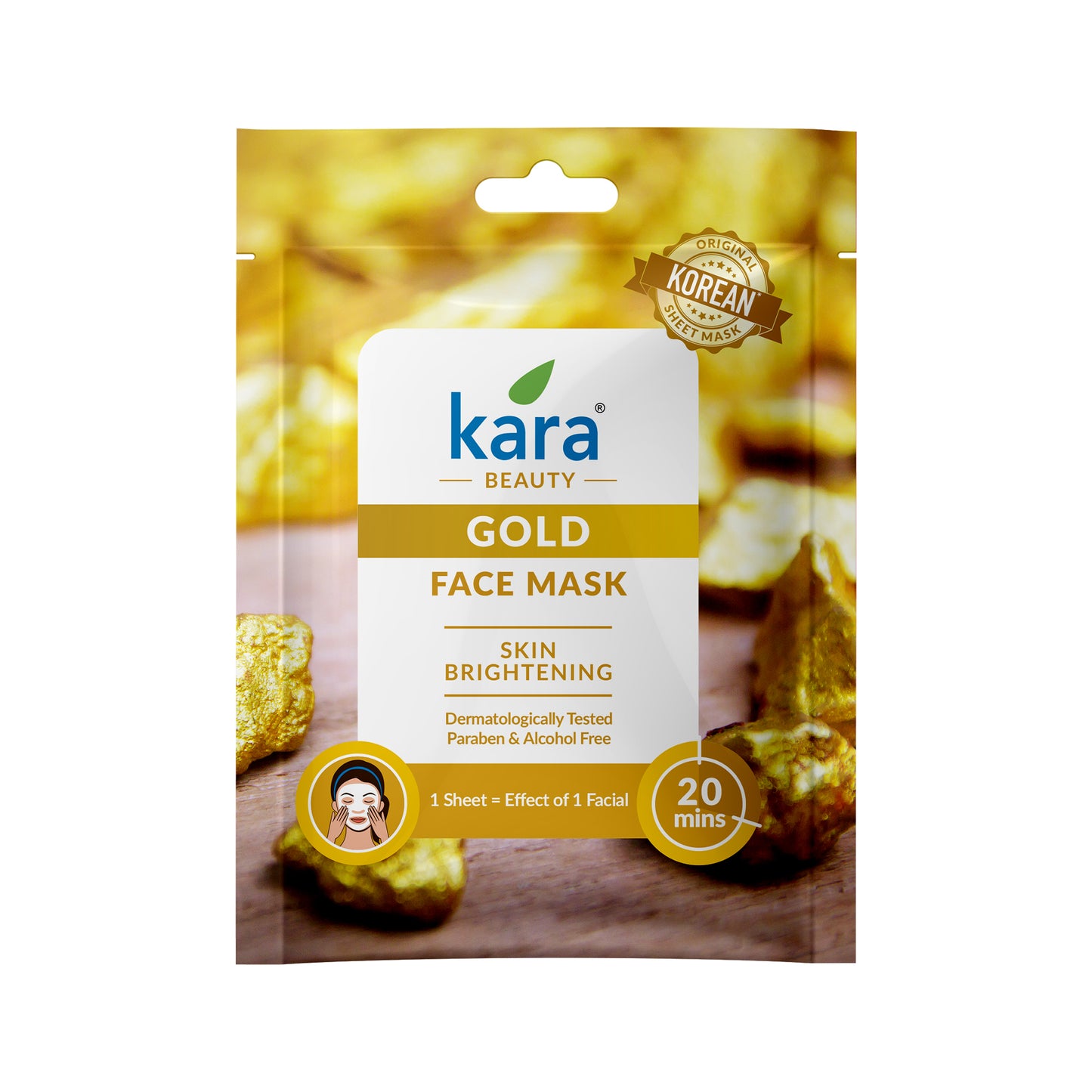 Face Mask Sheet Gold Skin Brightening 1 N