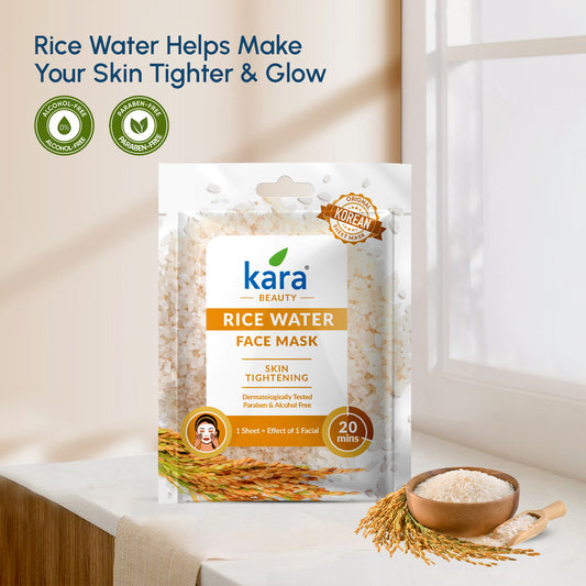 Face Mask Sheet Rice Water Skin Tightening (Pack of 6)