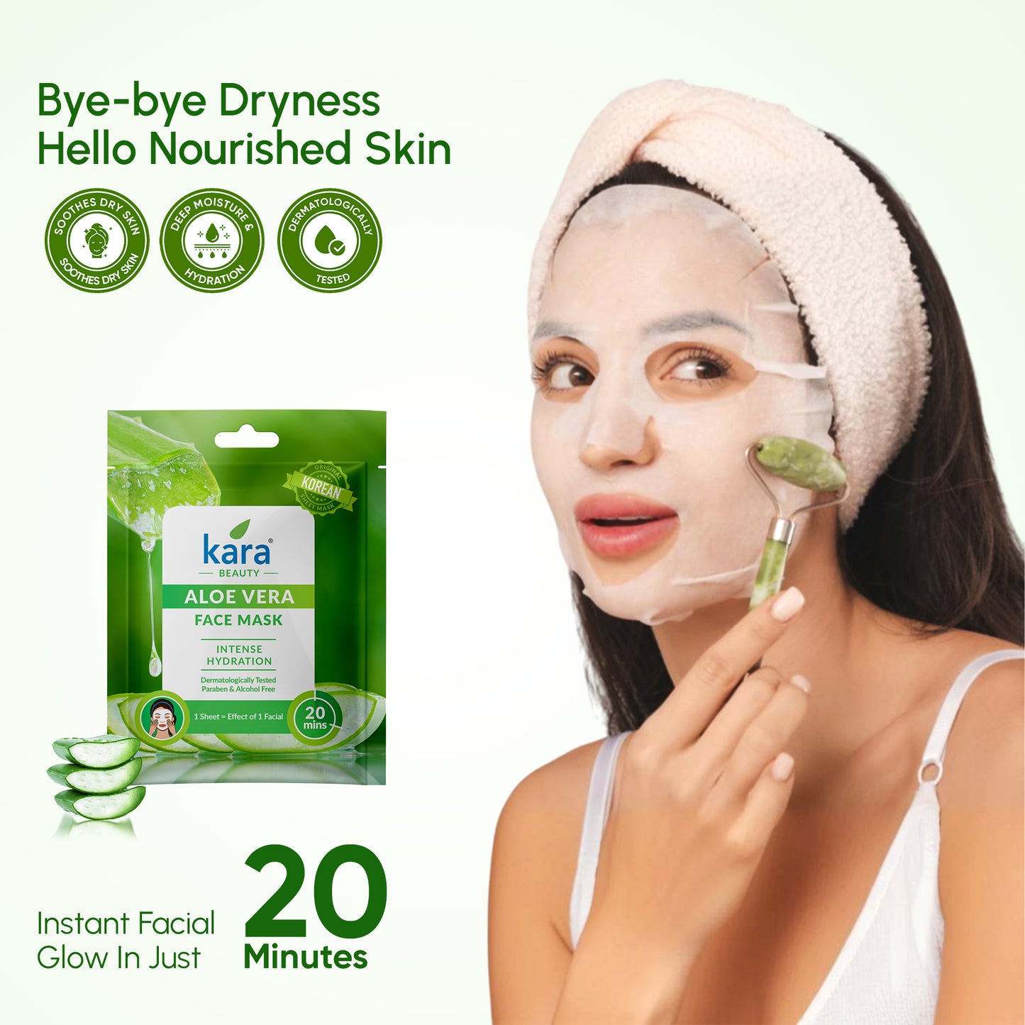 Face Mask Sheet Aloe Vera Intense Hydration 1 N