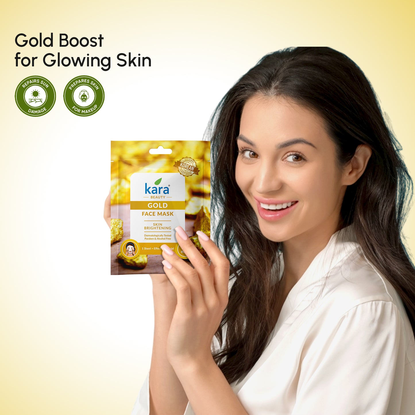 Face Mask Sheet Gold Skin Brightening 1 N