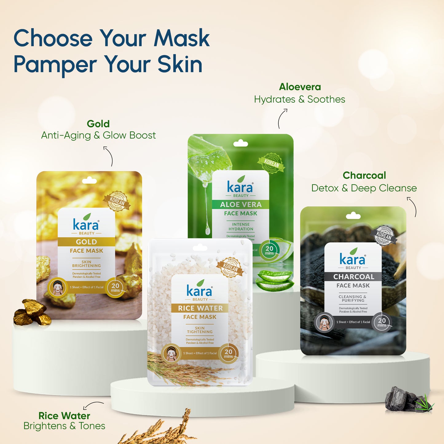 Face Mask Sheet Rice Water Skin Tightening 1 N