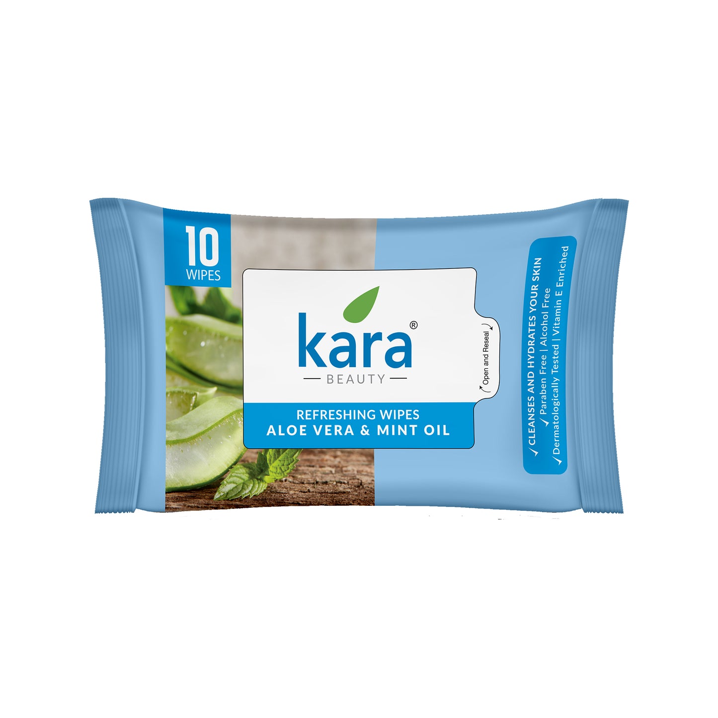 Aloe Vera & Mint Oil Facial Wet Wipes 10 Pulls