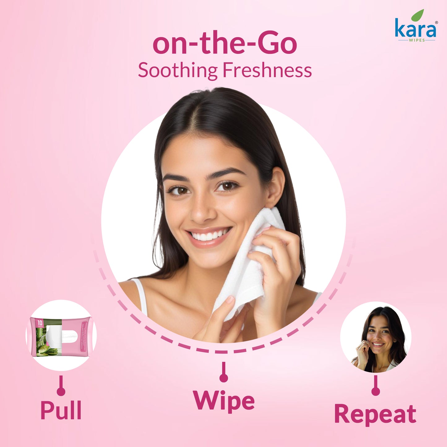 Aloe Vera & Cucumber Facial Wet Wipes 10 Pulls