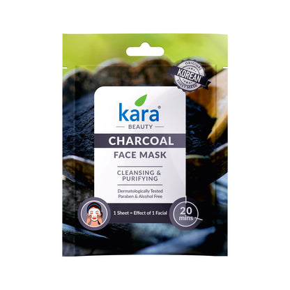 Face Mask Sheet Charcoal Cleansing & Purifying 1 N