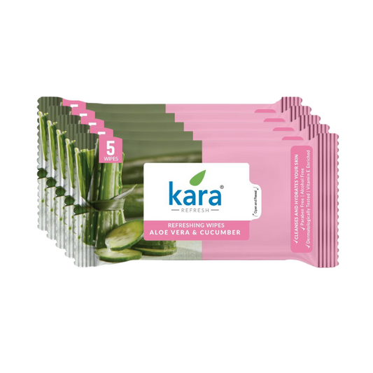 Aloe Vera & Cucumber Facial Wet Wipes 5 Pulls (Pack of 20)