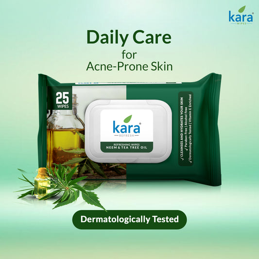Neem & Tea Tree Oil Facial Wet Wipes 25 Pulls
