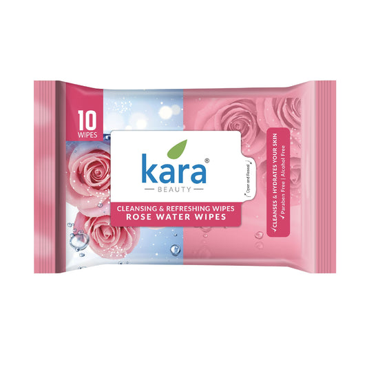 Rose Water Facial Wet Wipes 10 Pulls