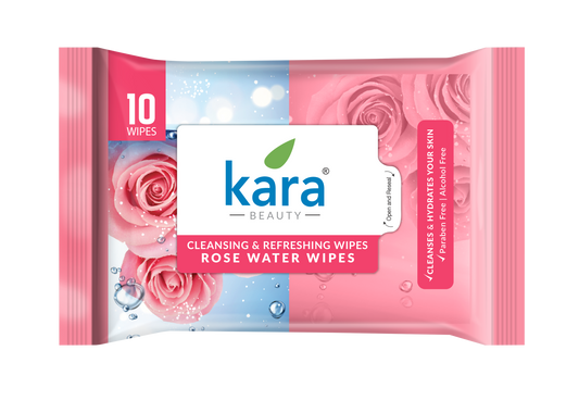 Kara Refreshing Wipes, Rose Water